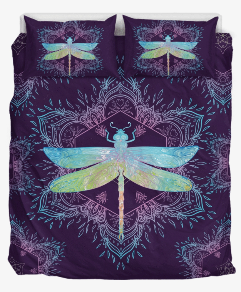 Dragonfly Mandala - Dragonfly Mandala Bedding, transparent png download
