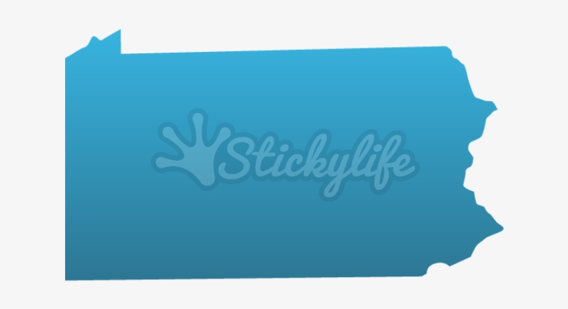 Pennsylvania Temporary Tattoo - Pennsylvania Silhouette Black, transparent png download