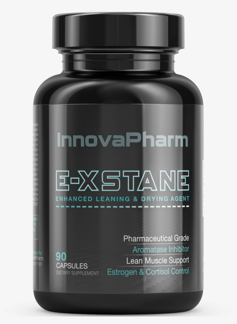 E-xstane - Black Supplement Bottle, transparent png download