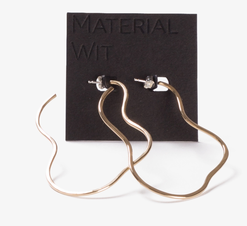 Ripple Hoop Earrings - Earrings, transparent png download