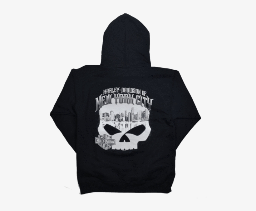 Nyc Exclusive Skull Sky Hoodie - Harley-davidson Of Nyc Skull Sky Hoodie, transparent png download