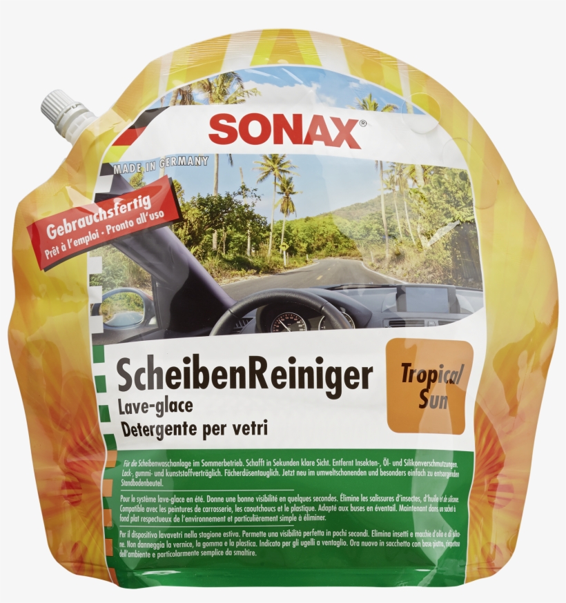 Sonax Windscreen Wash Ready To Use Tropical Sun Lemon, transparent png download