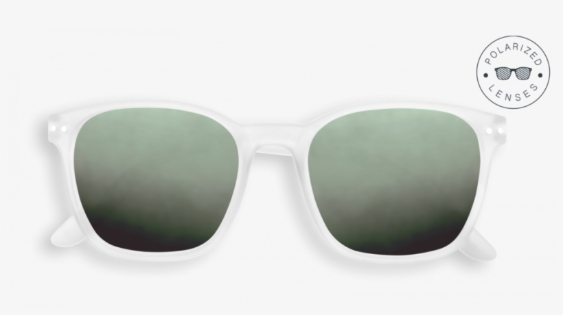 Ip Sun Nautic White Green Polarized Lenses - Glasses, transparent png download