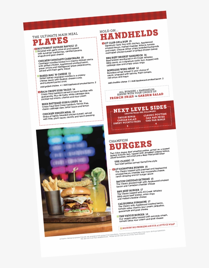 View The New Menu - Brochure, transparent png download