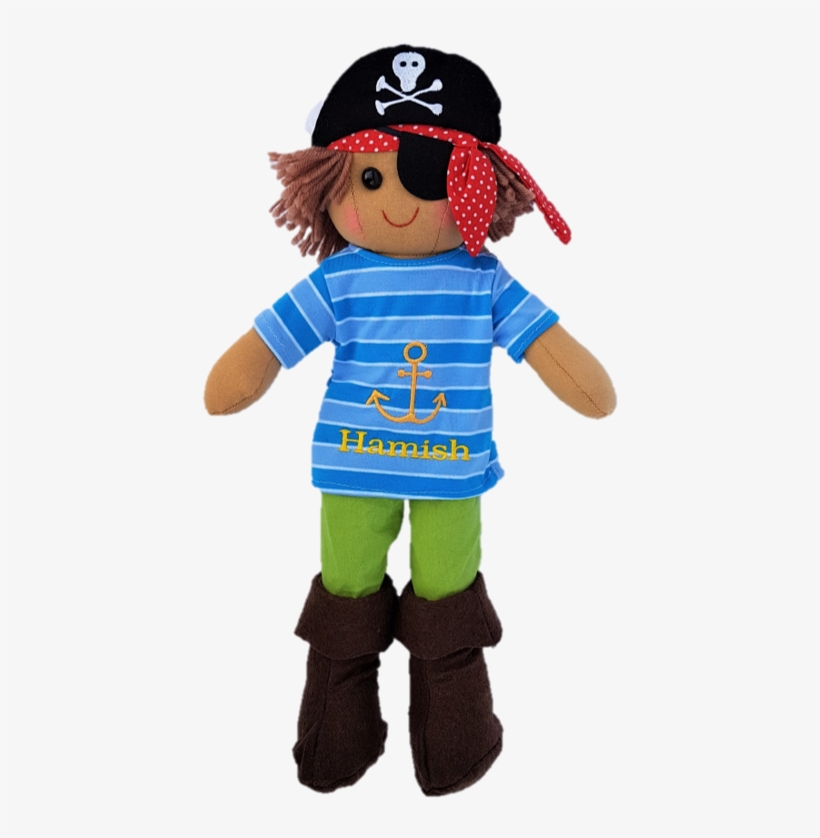 Personalised Pirate Ragdoll - Rag Doll, transparent png download