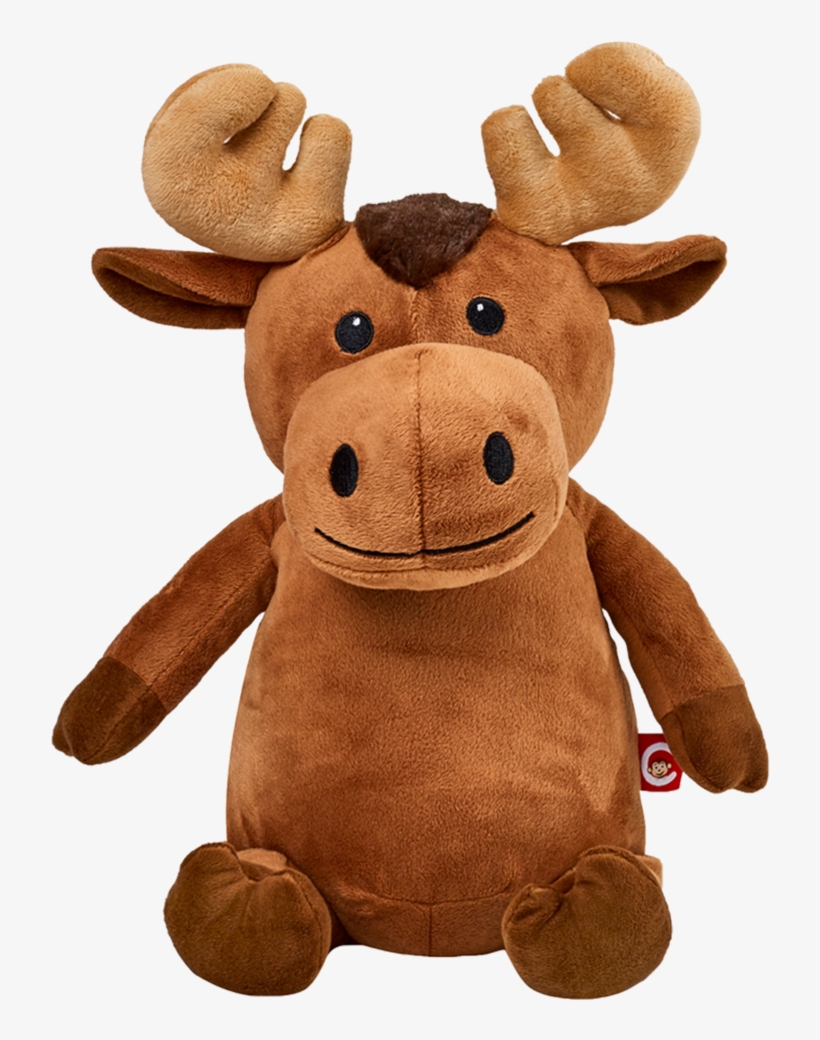 Monogrammed Me Personalized Stuffed Moose With Embroidered, transparent png download