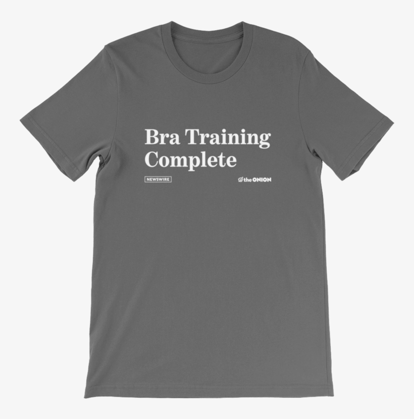 Bra Training Complete Onion Headline T-shirt Black - Product Shirt, transparent png download