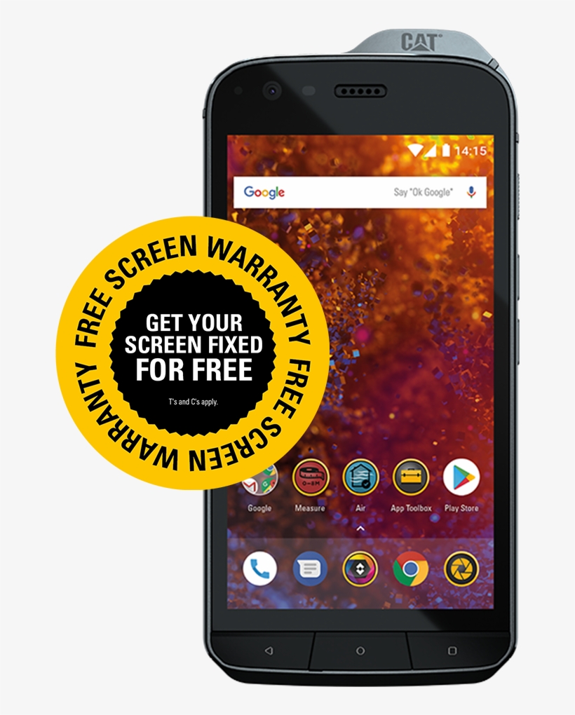 Cat® S61 Smartphone - Cell Phone, transparent png download