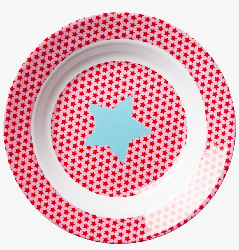 Girl Melamine Pink Bowl Star Print Rice Dk - Rice Pink And Blue Star Print Melamine Bowl, transparent png download