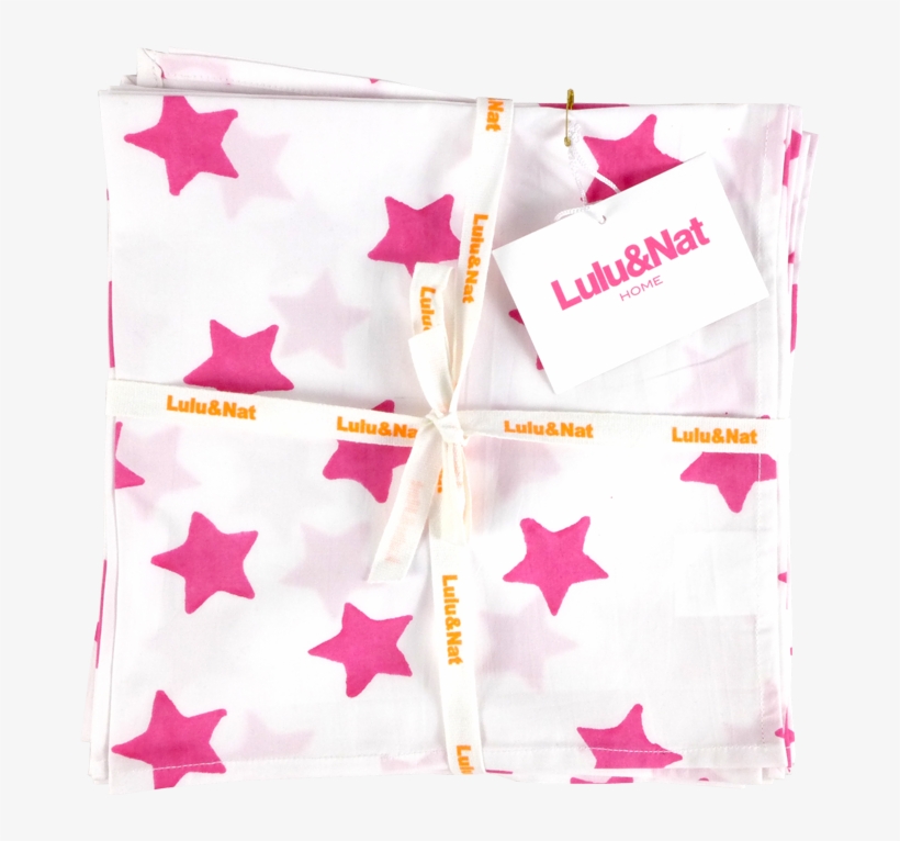 Pink Star Napkins - Black And White Seamless Pattern Stars, transparent png download