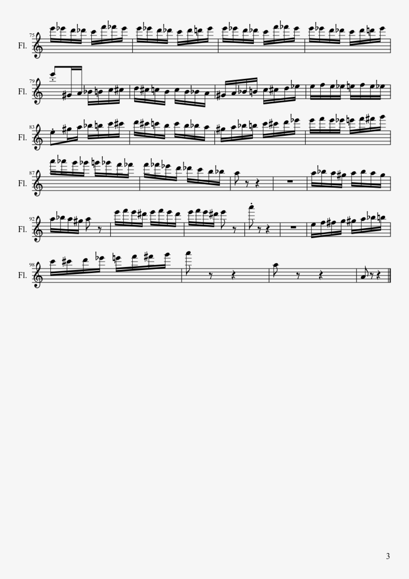 The Flight Of The Bumble Bee Sheet Music Composed By - Song Of The Caged Bird Sheets, transparent png download