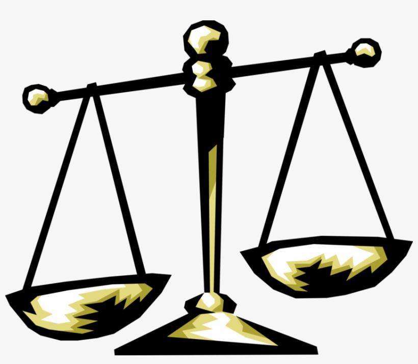 Balance Measures Weight Image Illustration Of Scales - Scales Of Justice, transparent png download
