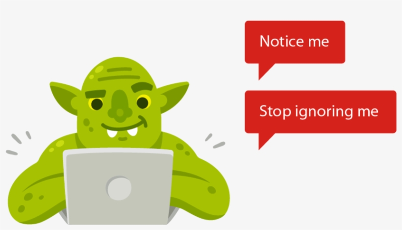 How To Deal With Trolls - Internet Goblin, transparent png download