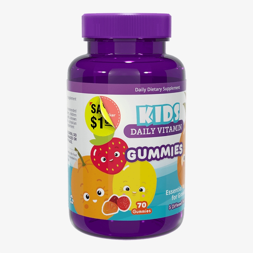 Dry Peel Coupon On Otc Kids Vitamin Premium Graphic - Strawberry, transparent png download