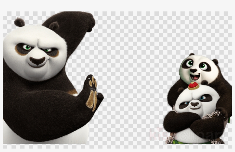 Download Kung Fu Panda Clipart Po Giant Panda Kung - Kungfu Panda, transparent png download