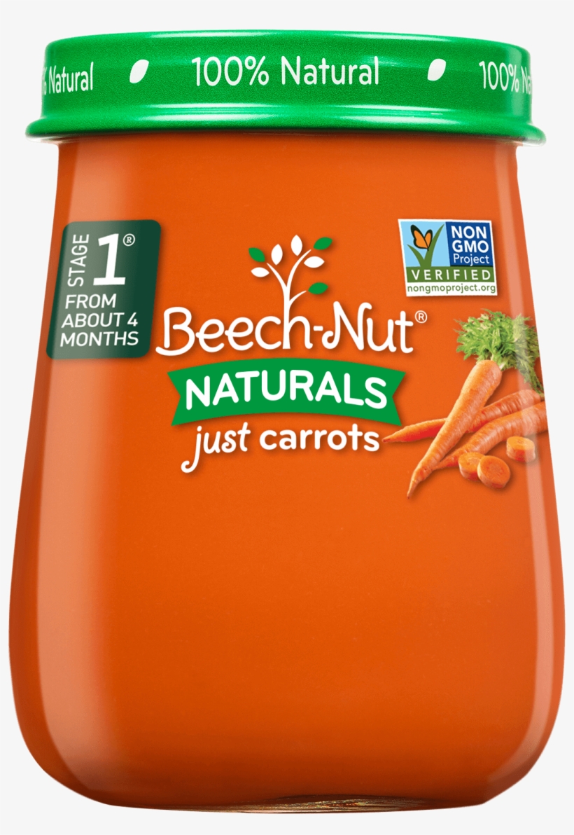 Naturals Just Carrots Jar - Beech-nut Naturals Stage 1 Purees - Sweet Potatoes, transparent png download