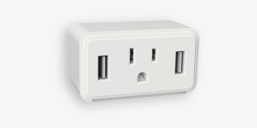 Cube Dual Usb Outlet Led Night Light - Amertac Nl-cube-w Led Night Light With Power &, transparent png download