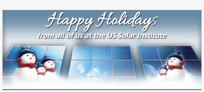 Happy Holidays From Us Solar Institute - Paddle Tennis, transparent png download