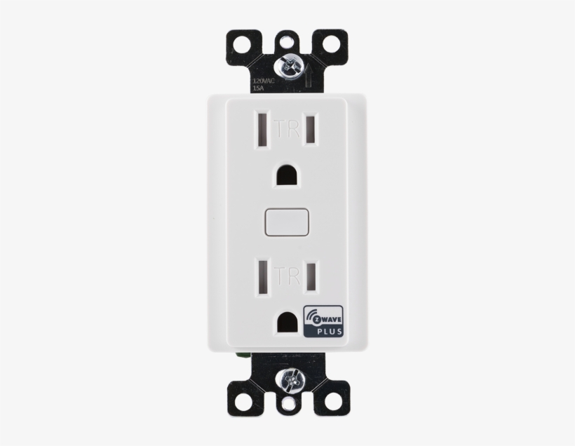 Adt Pulse Smart Outlet - Ge 14288 Z-wave In-wall Tamper Resistant Smart Outlet, transparent png download