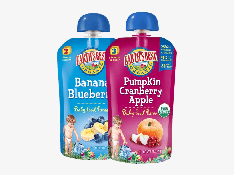 Best Baby Food - Earth's Best Organic Pumpkin Cranberry Apple Baby Food, transparent png download