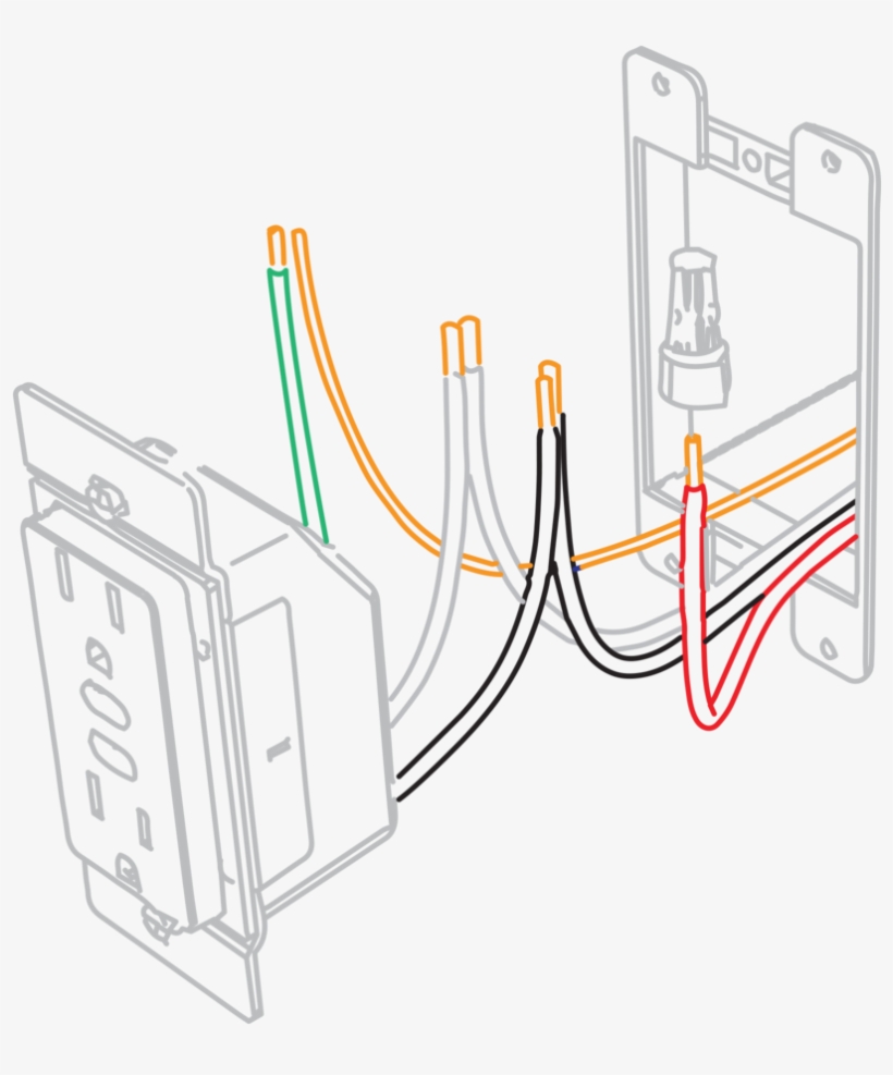 Switched Outlet Outlet - Diagram, transparent png download