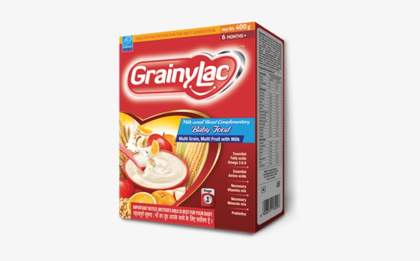 Milk Cereal Based Complementary Food For Infants - Grainy Lac Baby Food, transparent png download