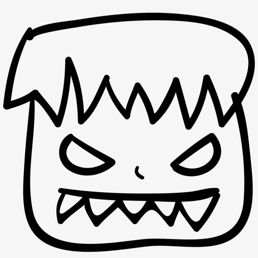 Halloween Ugly Monster Face - Icono Feo, transparent png download