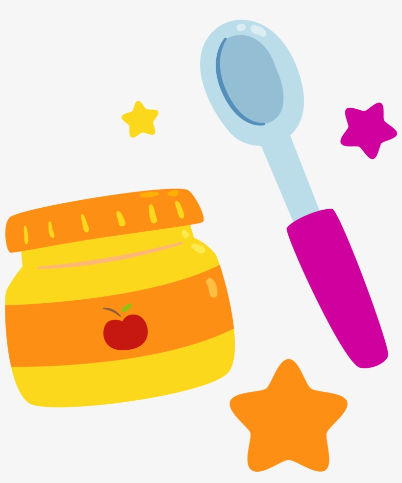 Can He Control His Tongue Well - Baby Food Cartoon Transparent, transparent png download