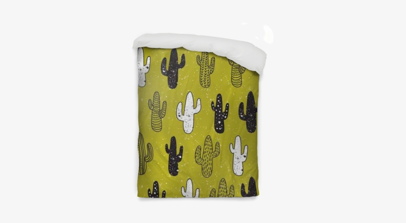 Hipster Cactus Vector Seamless Pattern - Boho Background, transparent png download