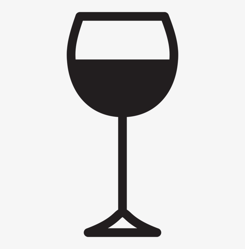 Wine Glass Icon Wall Sticker - Pictogramme Verre De Vin, transparent png download