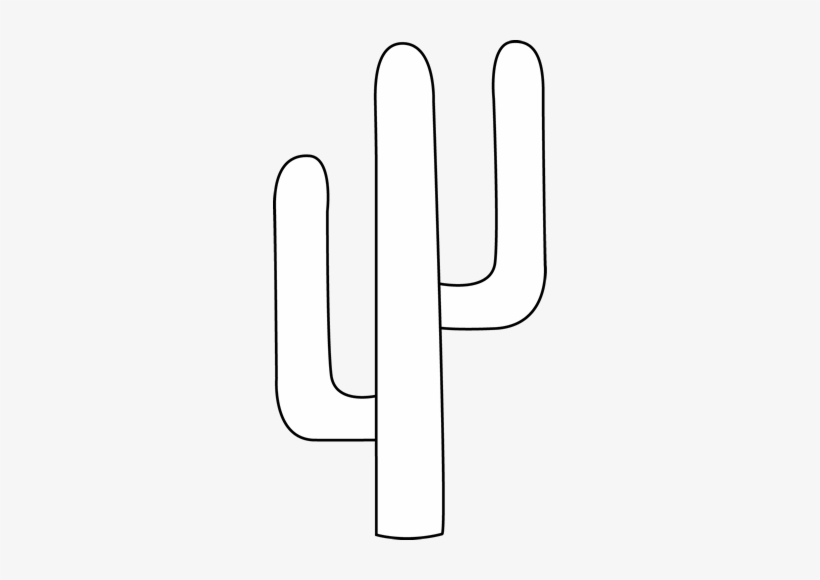 Black And White Cactus In A Pot Stock Vector Art & - Silhouette, transparent png download