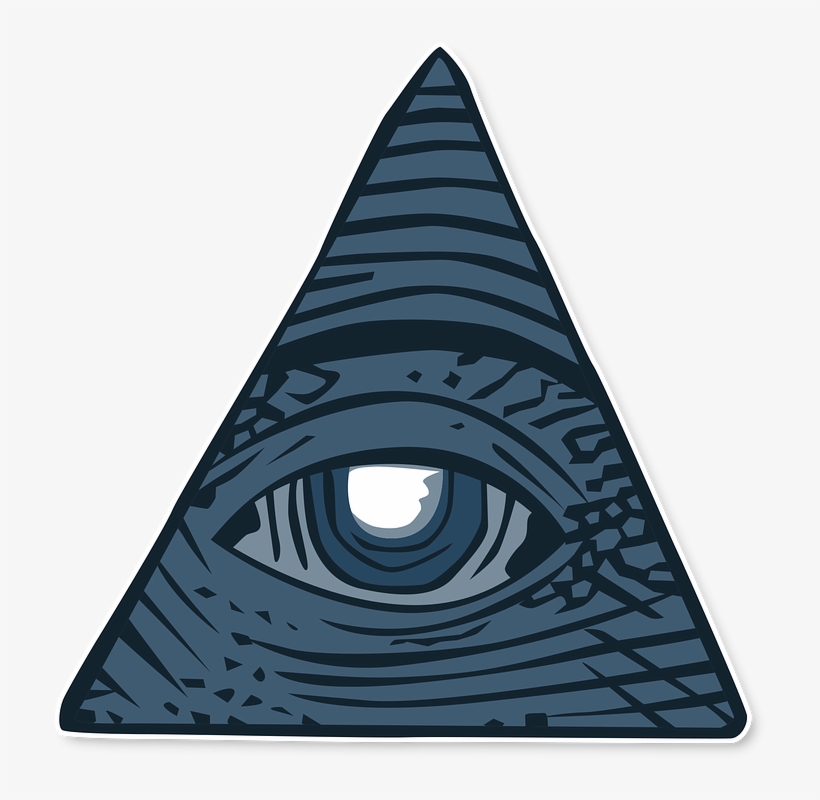 Triangle Illuminati Png - All Seeing Eye Transparent Background, transparent png download