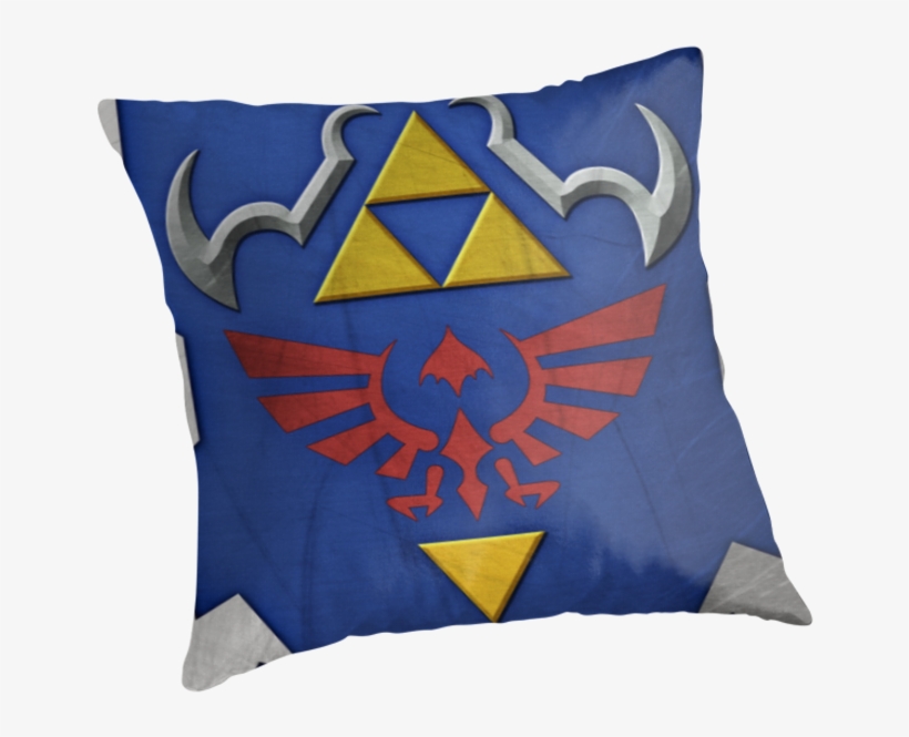 903 X 884 Png 2208kb "zelda Hylian Shield " Throw Pillows - Team Magma, transparent png download