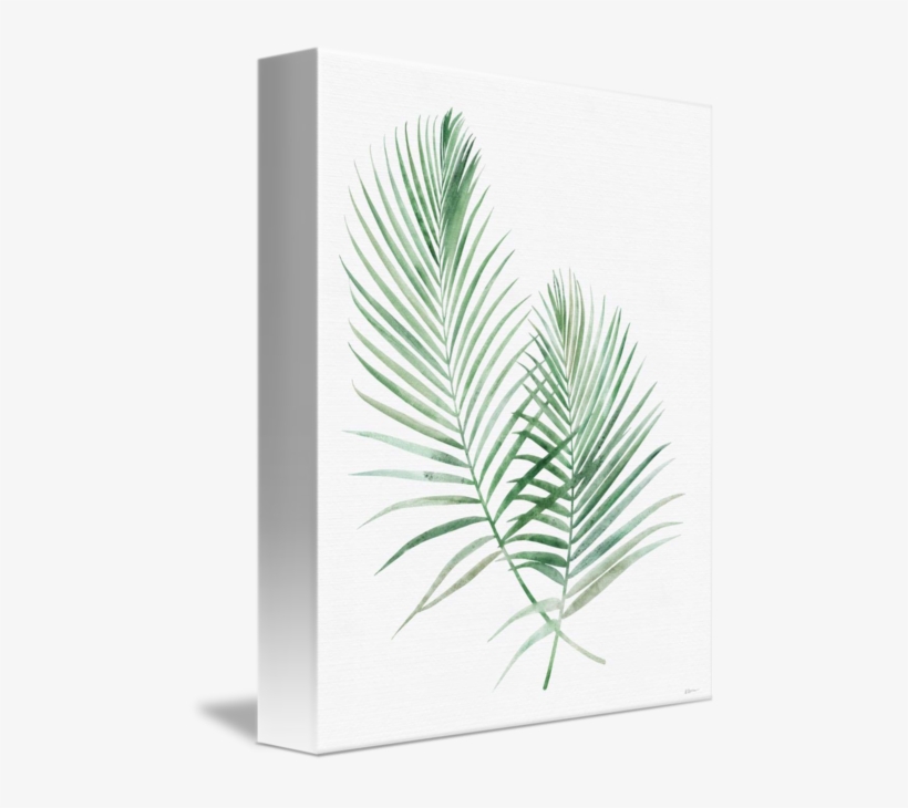 Emerald Palms Watercolor By Kristian Gallagher - Watercolor Painting, transparent png download