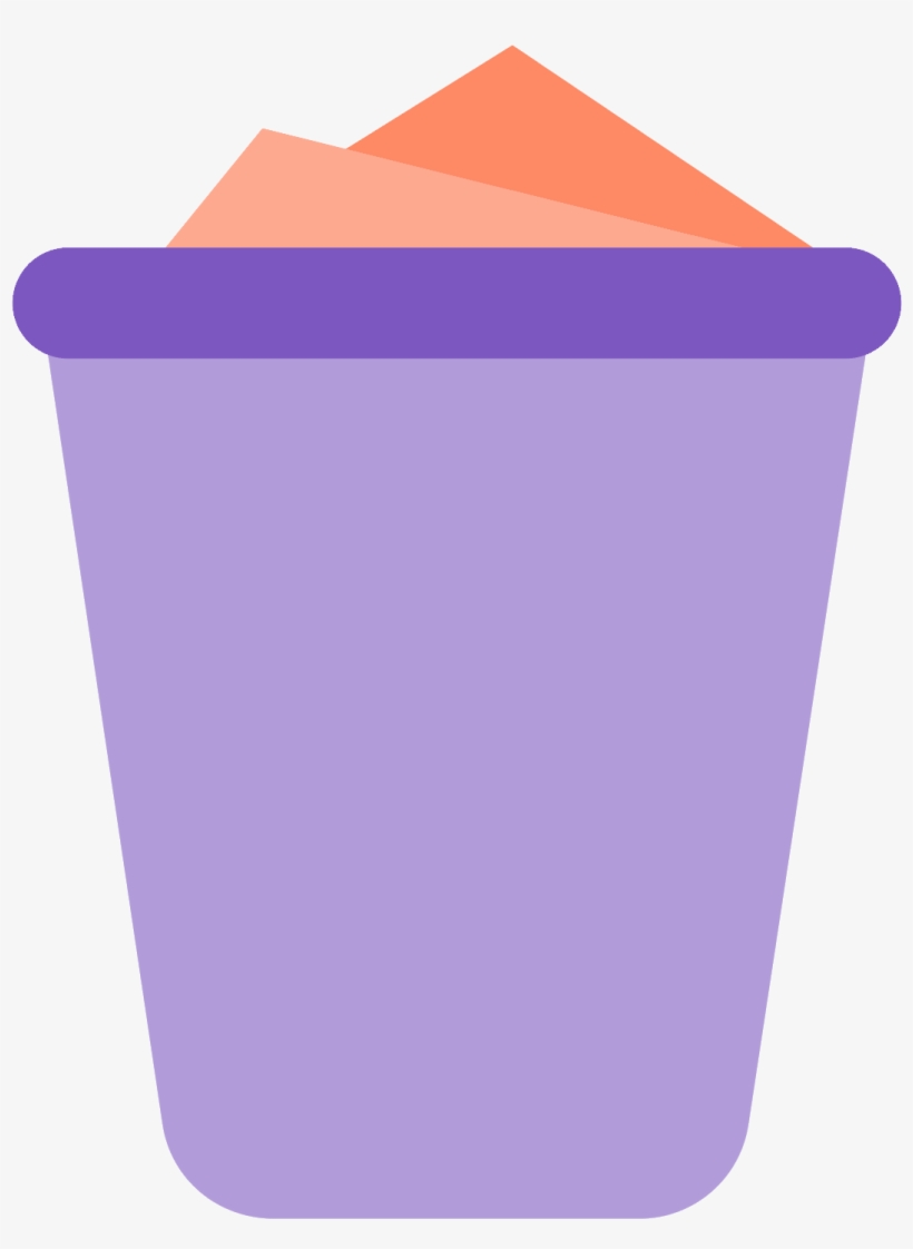 Full Trash Icon - Email, transparent png download