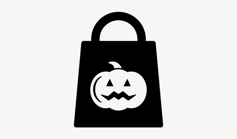 Halloween Bag With Pumpkin Vector - Halloween, transparent png download