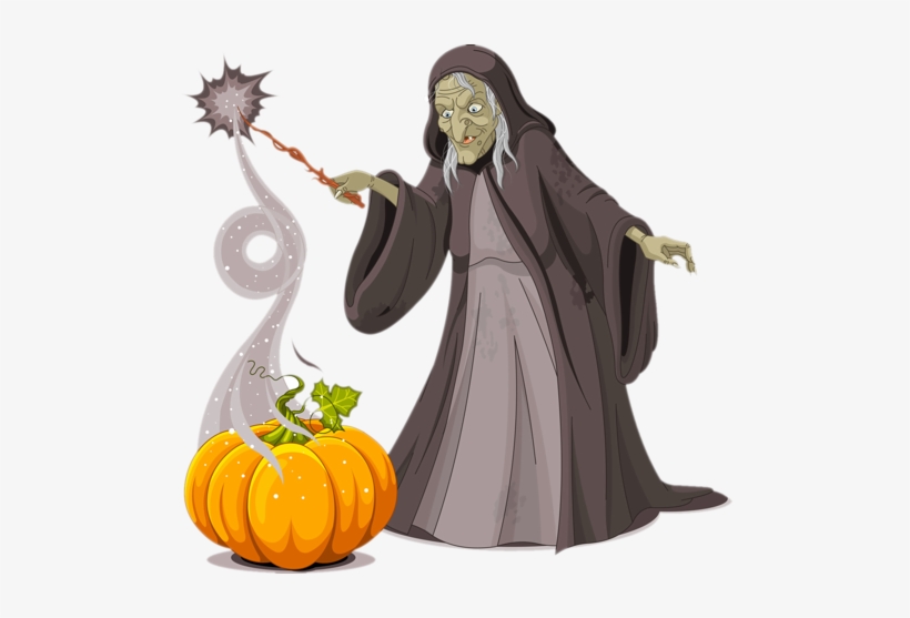 Mystical Halloween - Witch With A Wand, transparent png download
