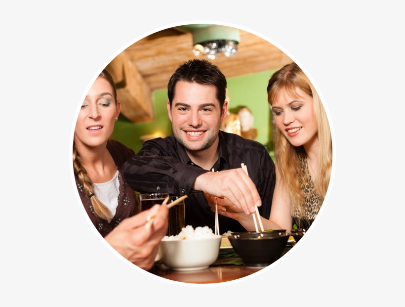 Craving Chinese Food Visit Us Today For Some Great - People Eating At A Chinese Restaurant, transparent png download