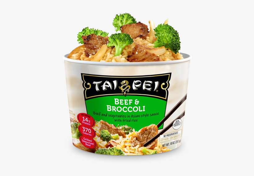 Beef & Broccoli From Tai Pei Asian Foods-pail - Beef And Broccoli Microwave, transparent png download