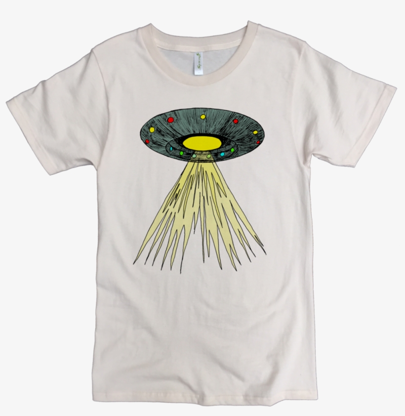 Flying Saucer Printed On Men's Classic Crew, transparent png download