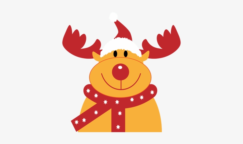 I - Christmas Reindeer Santa Hat Cool Holiday Fun Tote, transparent png download
