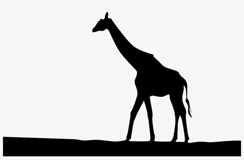 This Free Icons Png Design Of Giraffe Landscape Silhouette, transparent png download
