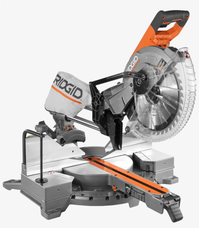 Your Choice - Ridgid 15 Amp 12 In. Corded Dual Bevel Sliding Miter, transparent png download