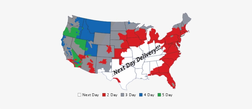 Us Map Of Delivery Times - New York City, transparent png download