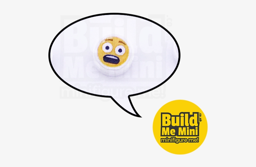 Lego Emoji Scared - Label, transparent png download