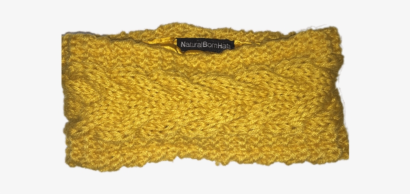 Mustard Headband - Knitting, transparent png download