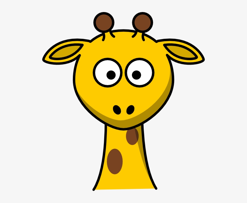 Image Royalty Free No Body Clip Art At Clker Com - Giraffe Face Clip Art, transparent png download