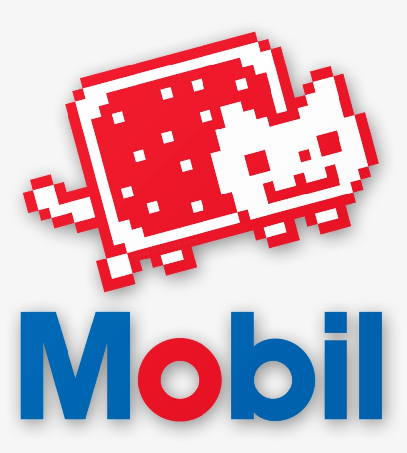 Mobil Logo With Nyan Cat - Eni Exxon, transparent png download