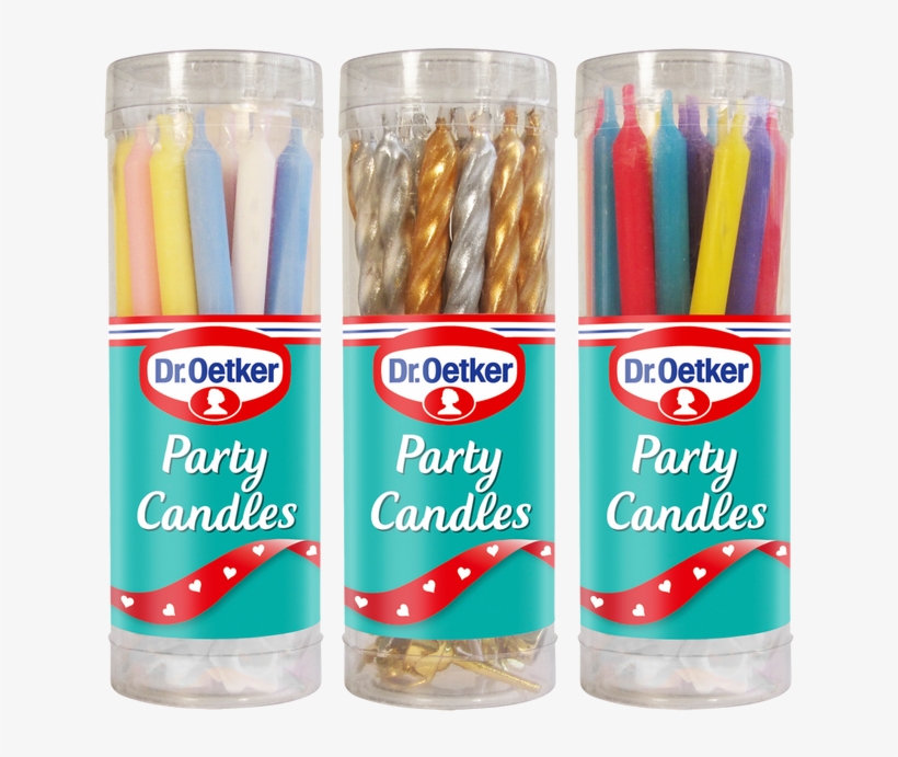 Oetker Party Candles Are Colourful Candles Perfect - Dr Oetker Candles, transparent png download