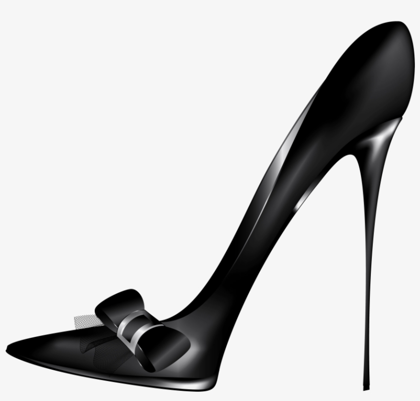 Free Png Black High Heels With Bow Png Images Transparent - Black High Heel Png, transparent png download